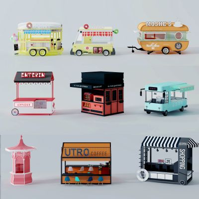 花车餐车，移动摊位