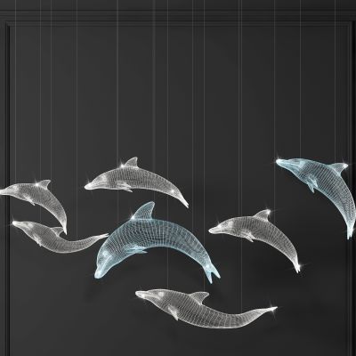 现代海豚装饰吊灯
