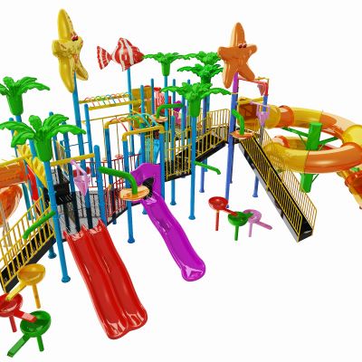 现代儿童滑梯游乐设备器材