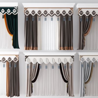 新中式布艺窗帘