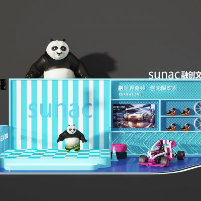 现代商场装饰区美陈