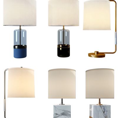 现代简易玻璃台灯