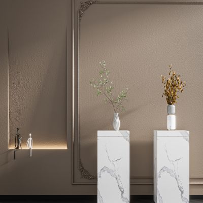 花瓶花卉3D模型