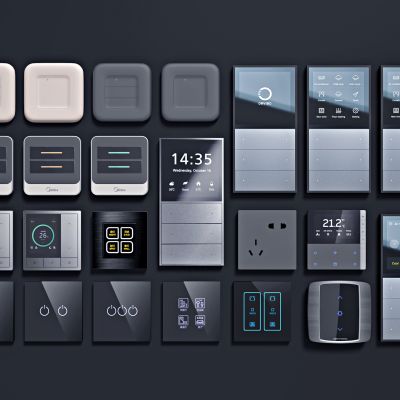 现代智能开关插座面板