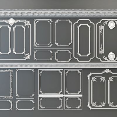 法式雕花线条，石膏线，护墙板线条