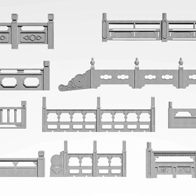 中式麻石玉石石材栏杆桥