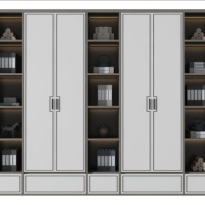 新中式简约书柜