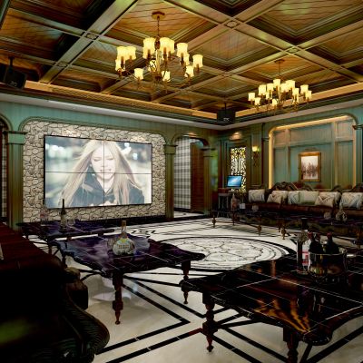 美式豪华KTV包间