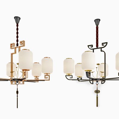 新中式多头灯笼吊灯