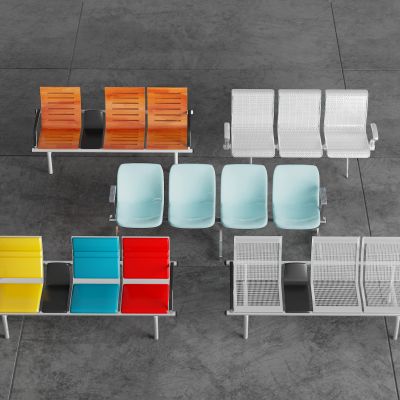 现代车站公共候车座椅