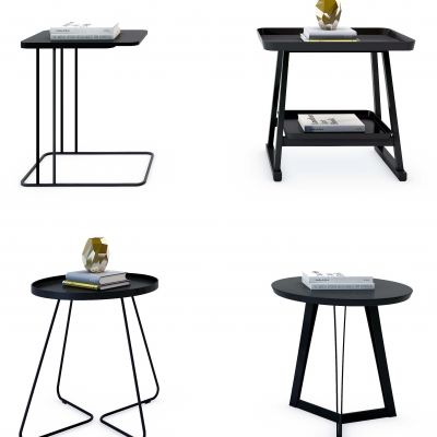 现代铁艺圆几角几组合