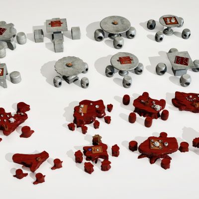 现代户外茶桌椅石桌