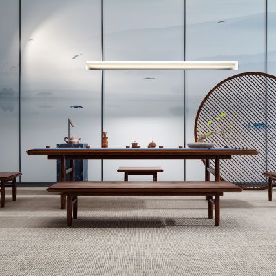 新中式茶桌椅组合