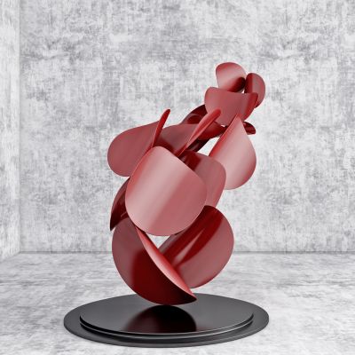 现代抽象艺术雕像，雕塑摆件