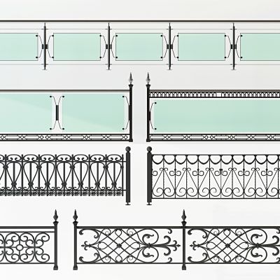 美式铁艺栏杆扶手