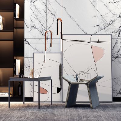 现代简易边几饰品组合