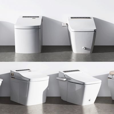 现代智能马桶3D模型