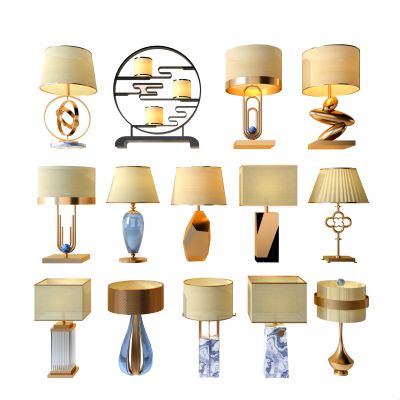 新中式金属台灯