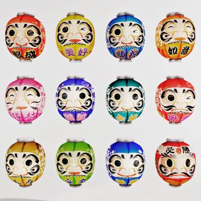 日式达摩纸灯笼吊灯