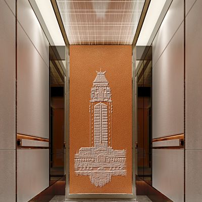 新中式酒店电梯轿厢