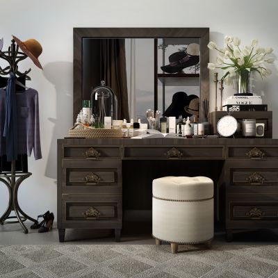 欧式梳妆台3D模型