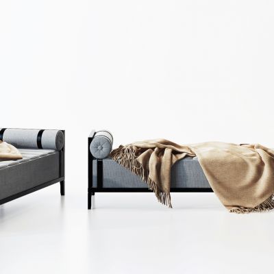 现代布艺床尾凳脚踏