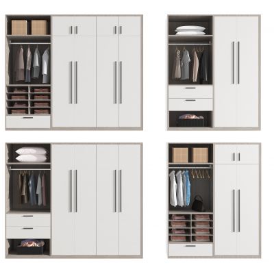现代平开门衣柜