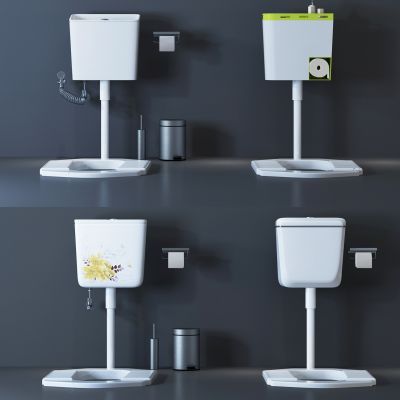 现代蹲便器冲水箱