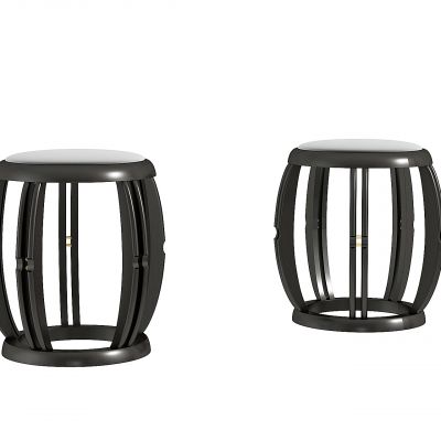 新中式实木圆凳，鼓凳