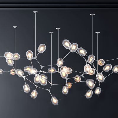 现代玻璃分子吊灯