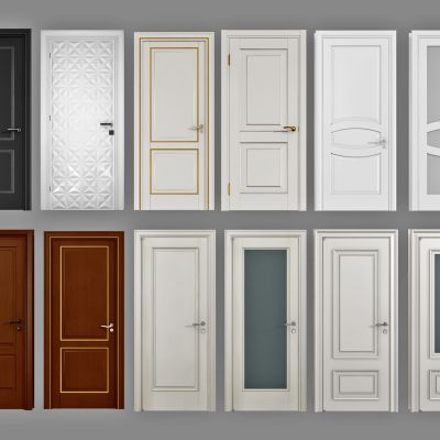 欧式房门单开门，玻璃门