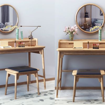 北欧实木梳妆台