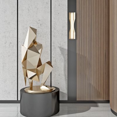 现代几何抽象人物雕像雕塑