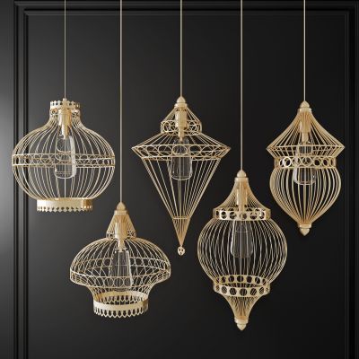 东南亚金属镂空吊灯