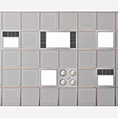 现代铝扣板浴霸，暖风机，换气扇