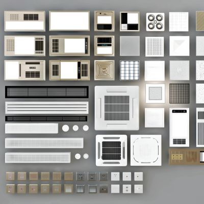 现代出风口浴霸铝扣板，暖风机，换气扇