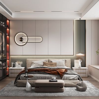 现代卧室主人房