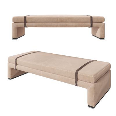 现代布艺床尾脚踏