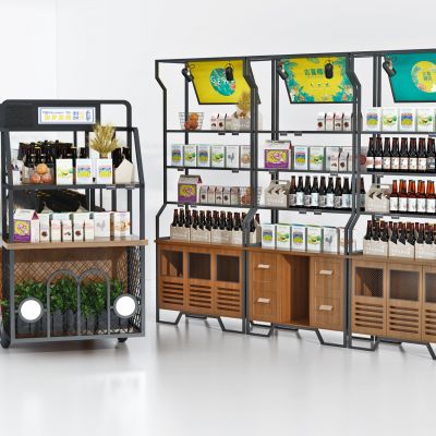 工业风LOFT货架，展柜展台