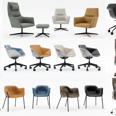 现代办公椅组合