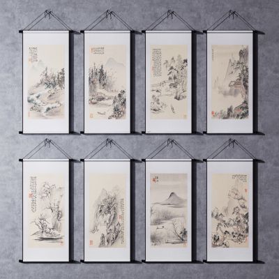 新中式水墨山水挂画