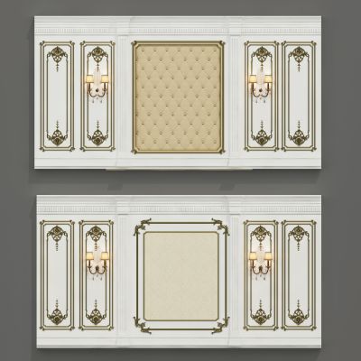 欧式雕花背景墙