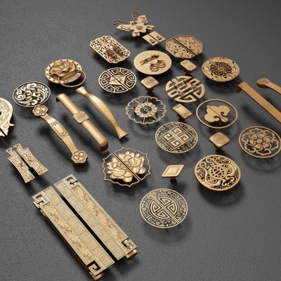 金属雕花门拉手把手