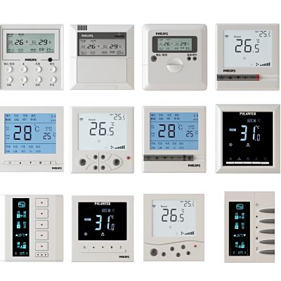 现代电器开关温控面板