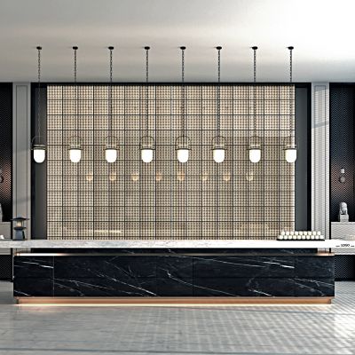 新中式酒店前台大厅