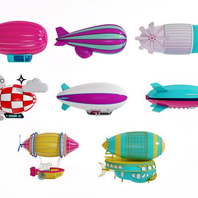 现代儿童热气球 飞船