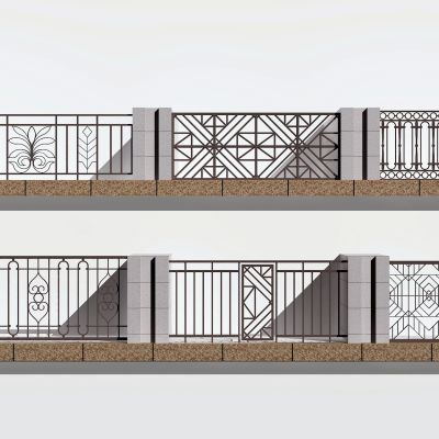 现代铁艺围墙院墙