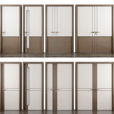 现代平开门子母门房门