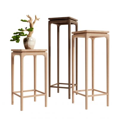 古典实木家具边几