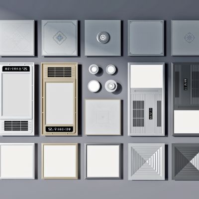 现代风暖机，暖风机，铝扣板排风扇筒灯换气扇